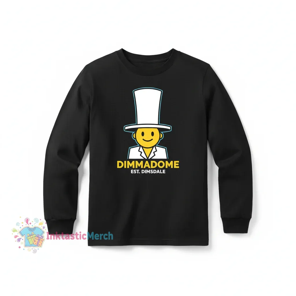 Doug Dimmadome Classic Long Sleeve T-Shirt - Youth XL Black 1 Doug Dimmadome Classic Long Sleeve T-Shirt - Youth XL Black