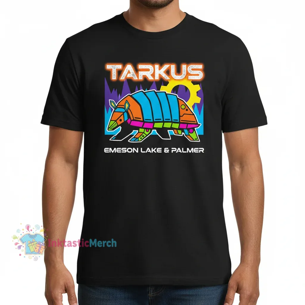 TARKUS Men's Heavyweight T-Shirt - Durable Black, Size S 1 TARKUS Men's Heavyweight T-Shirt - Durable Black, Size S