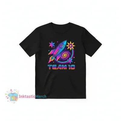 Team 10 Galaxy Logo Tee - Black (Men's Classic Fit)