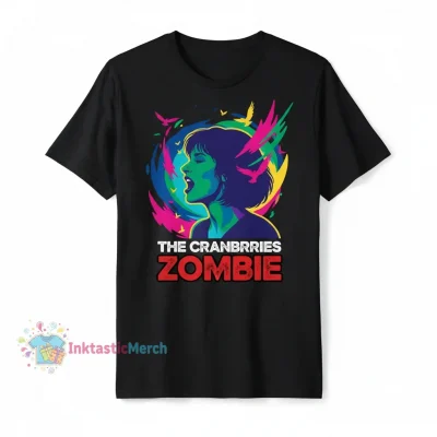 The Cranberries Band T-Shirt - Men's Heavyweight - Black - Size S