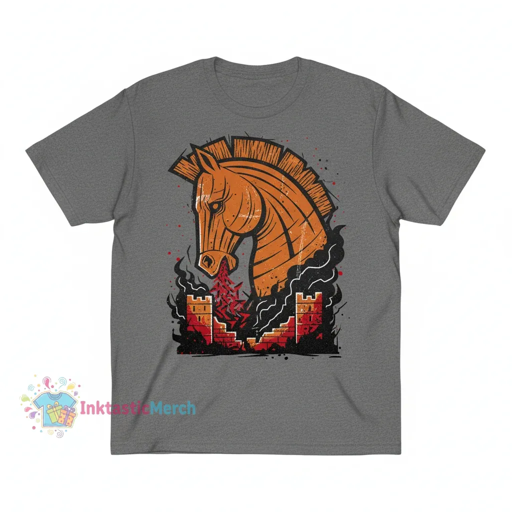 The Fall of Troy Men's Heavyweight T-Shirt - Sport Grey - Size M 1 The Fall of Troy Men's Heavyweight T-Shirt - Sport Grey - Size M