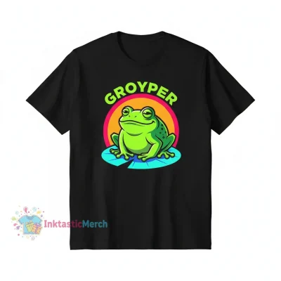 The Groyper Collection Men's Heavyweight Black T-Shirt - Size S