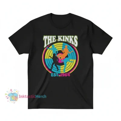 The Kinks Vintage Essential Tee - Men's Heavyweight Black (Size S)