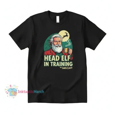 The Santa Clause Movie Vintage T-Shirt | Tim Allen Christmas Classic Men's Black