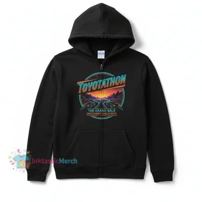 TOYOTATHON Youth Classic Zip Hoodie - Black, Size S