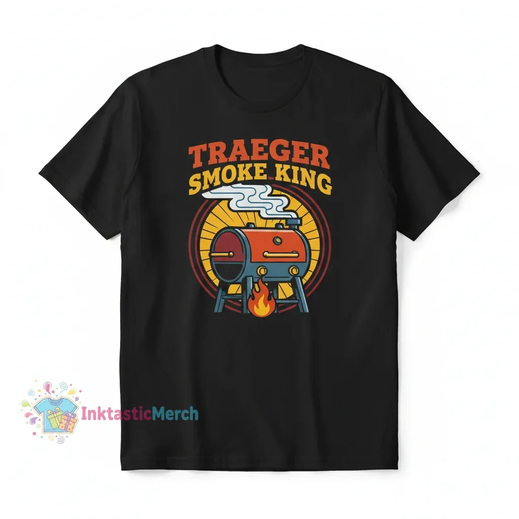 Traeger Grill Men's Heavyweight T-Shirt - Black, Size S 1 Traeger Grill Men's Heavyweight T-Shirt - Black, Size S