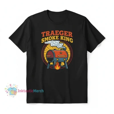 Traeger Grill Men's Heavyweight T-Shirt - Black, Size S