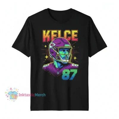 Travis Kelce Vintage Heavyweight T-Shirt - Black (Men's Size S)