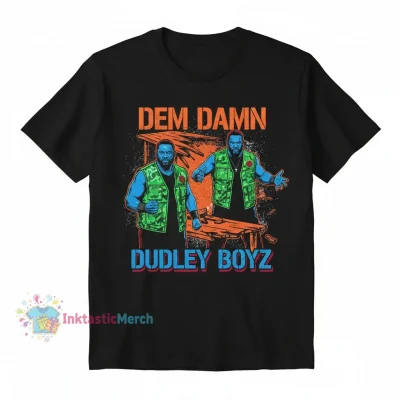 Vintage Dem Damn Dudley Boyz Tie Dye T Shirt - S Coral