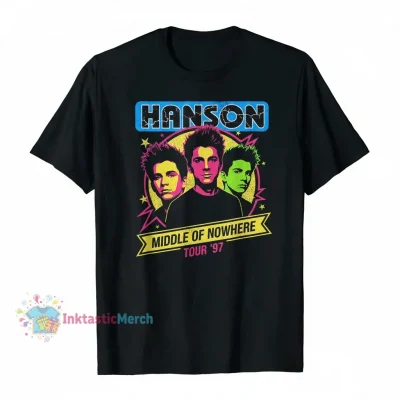 Vintage Hanson Band White T-Shirt - Men's Heavyweight Tee