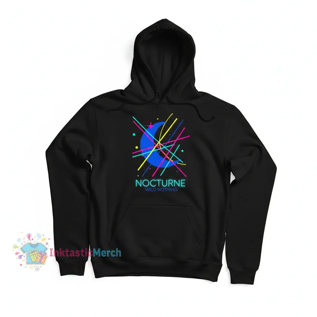 Wild Nothing Nocturne Album Logo Unisex Classic Hoodie - Black 1 Wild Nothing Nocturne Album Logo Unisex Classic Hoodie - Black