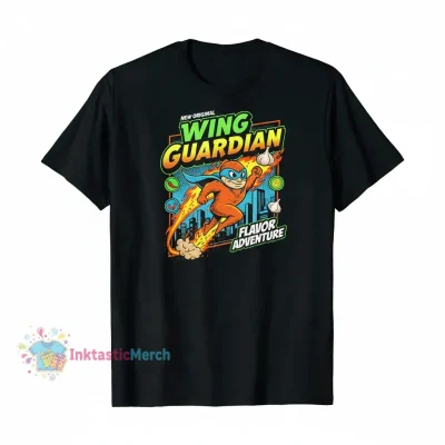 Wingstop Restaurant Food Chain Classic Men's T-Shirt - Black, Size S