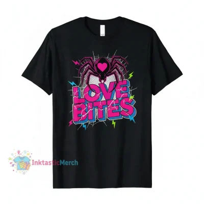AJ Lee "Love Bites" Wrestling Entertainment Men's Heavyweight T-Shirt - Black, Size S