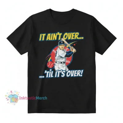 Yogi Berra Baseball Classic Men's Heavyweight T-Shirt - Black, Size S