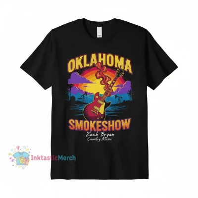 Zach Bryan 'Oklahoma Smokeshow' Men's Classic Black T-Shirt - Size S