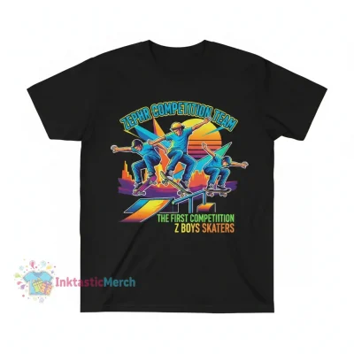 Zephyr Competition Team Z Boys Skateboarders Heavyweight T-Shirt - Black
